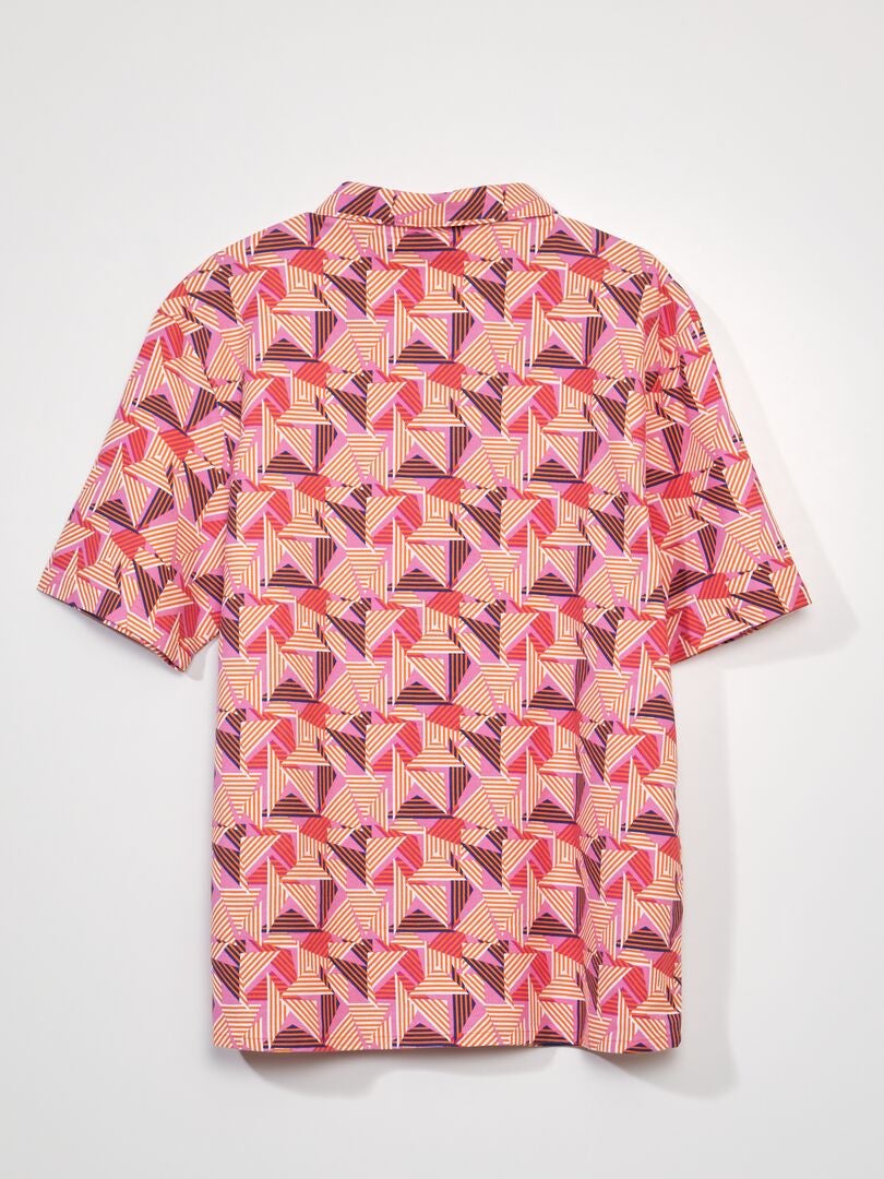 Chemise Bode Imprimée 'As De Pique' - Taille XXL, En Voile De Rayon, Neuve Avec étiquettes