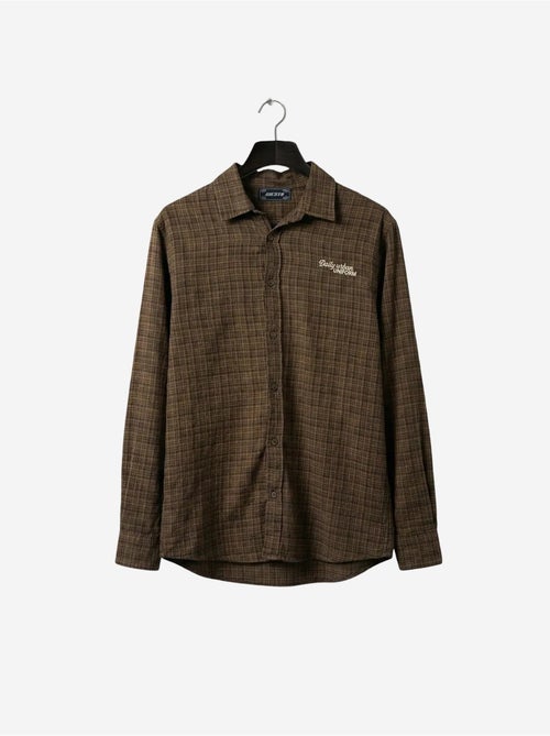Chemise en popeline à carreaux coupe décontractée pour homme giesto - Kiabi Chemise en popeline à carreaux coupe décontractée pour homme giesto - Kiabi