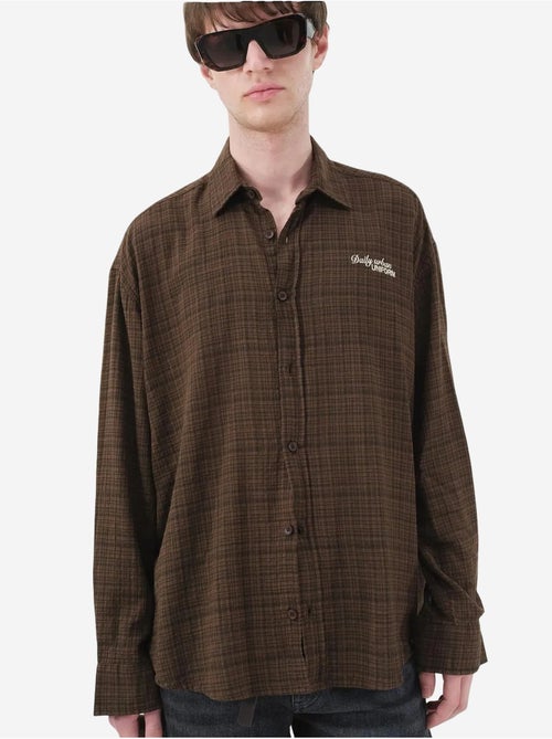 Chemise en popeline à carreaux coupe décontractée pour homme giesto - Kiabi Chemise en popeline à carreaux coupe décontractée pour homme giesto - Kiabi