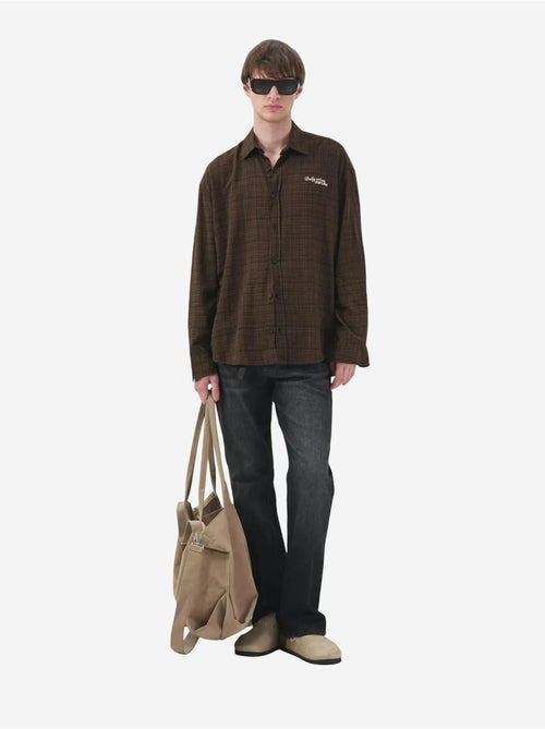 Chemise en popeline à carreaux coupe décontractée pour homme giesto - Kiabi Chemise en popeline à carreaux coupe décontractée pour homme giesto - Kiabi