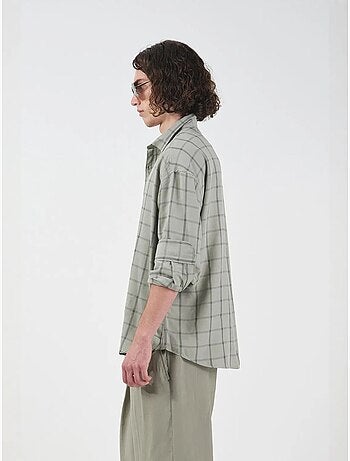 Chemise en popeline à carreaux oversize giesto