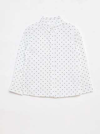 Chemise en popeline à manches longues