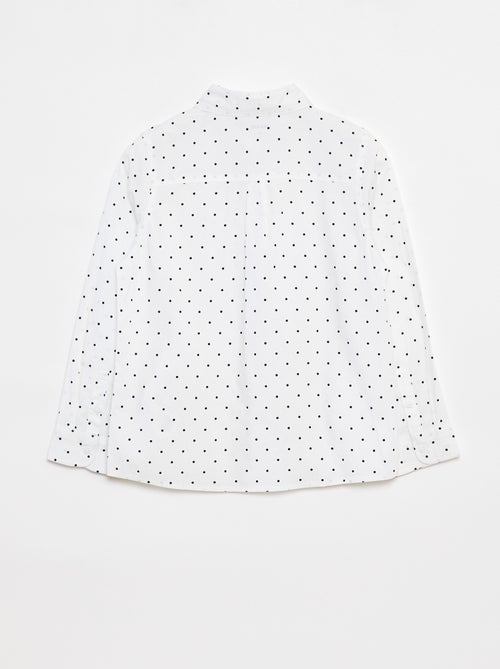 Chemise en popeline à manches longues - Kiabi