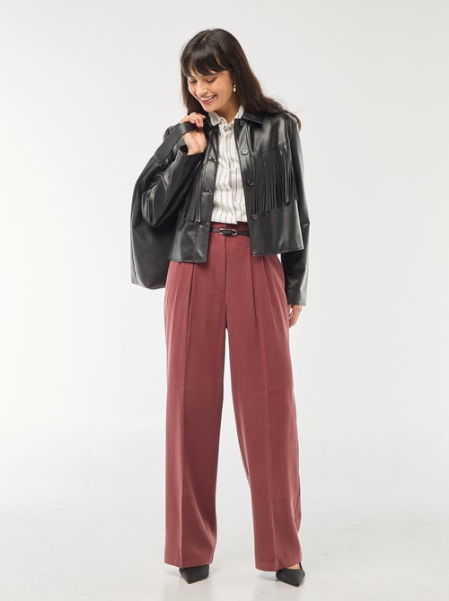 Chemise en popeline à manches longues - Kiabi