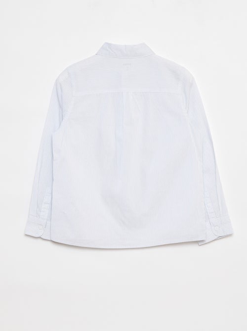 Chemise en popeline à manches longues - Kiabi