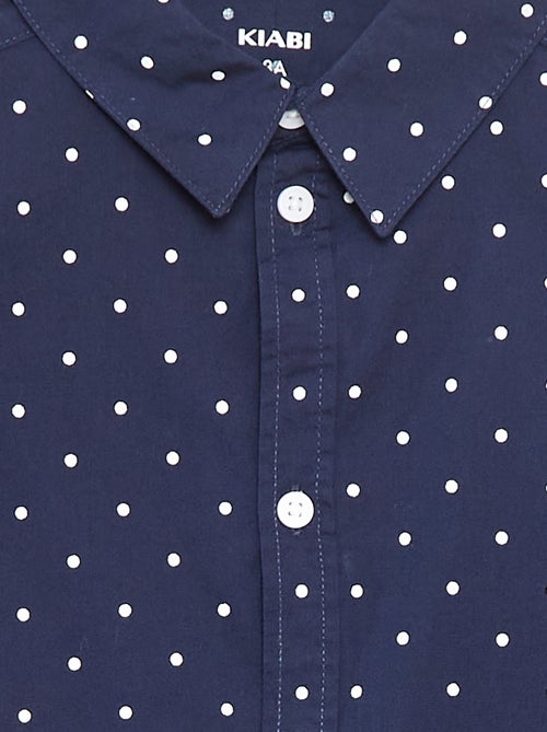 Chemise en popeline à manches longues - Kiabi