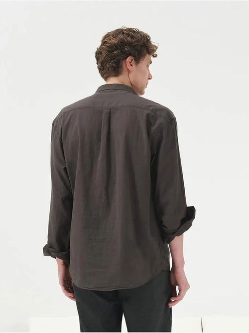 Chemise en popeline à manches longues coupe régulière giesto - Kiabi Chemise en popeline à manches longues coupe régulière giesto - Kiabi