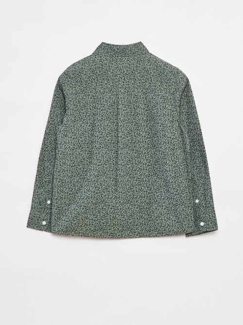 Chemise en popeline à manches longues - Kiabi