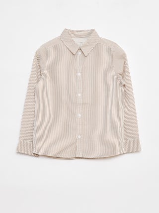 Chemise en popeline à manches longues