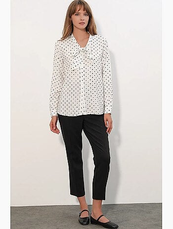 Chemise en popeline à pois bdart