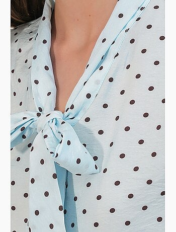 Chemise en popeline à pois bdart