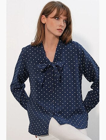 Chemise en popeline à pois bdart