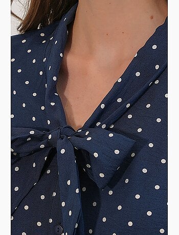 Chemise en popeline à pois bdart