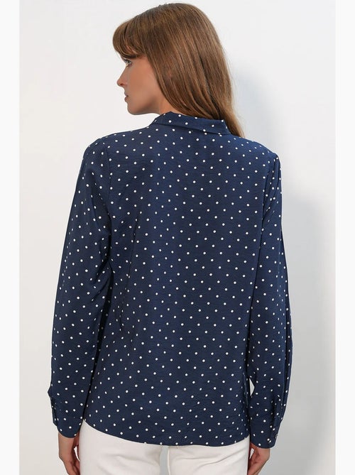 Chemise en popeline à pois bdart - Kiabi Chemise en popeline à pois bdart - Kiabi