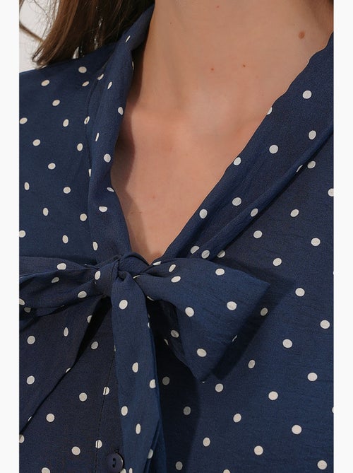Chemise en popeline à pois bdart - Kiabi Chemise en popeline à pois bdart - Kiabi
