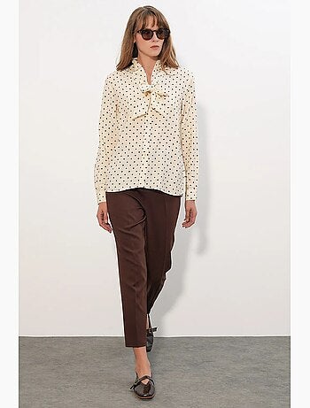 Chemise en popeline à pois bdart