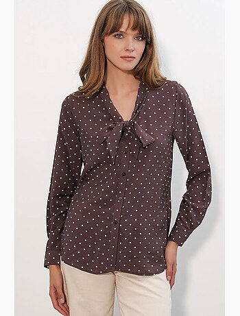 Chemise en popeline à pois bdart