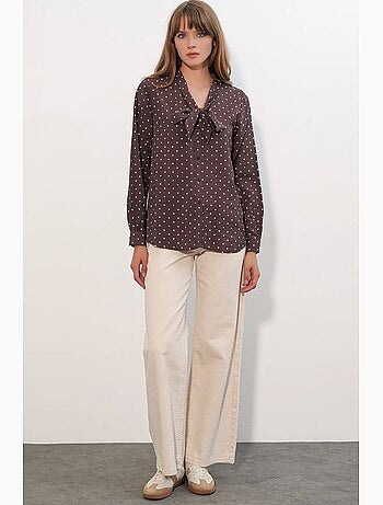 Chemise en popeline à pois bdart