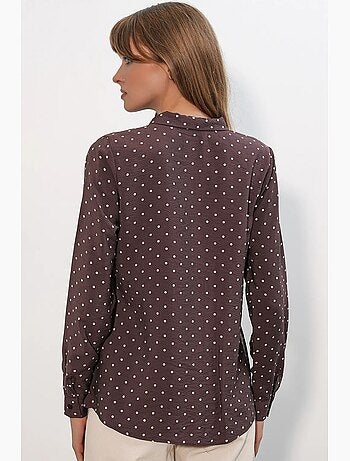 Chemise en popeline à pois bdart