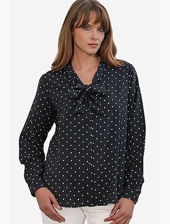 Chemise en popeline à pois bdart