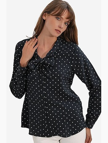 Chemise en popeline à pois bdart
