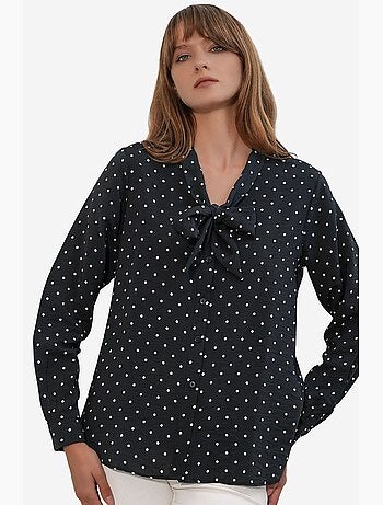 Chemise en popeline à pois bdart