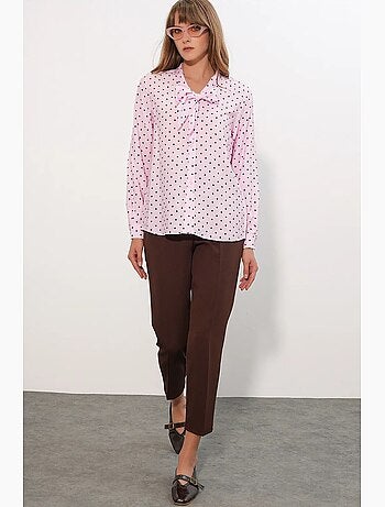 Chemise en popeline à pois bdart