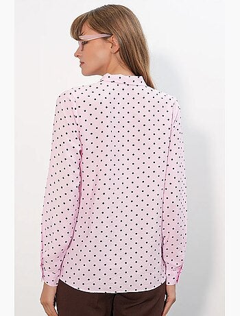 Chemise en popeline à pois bdart