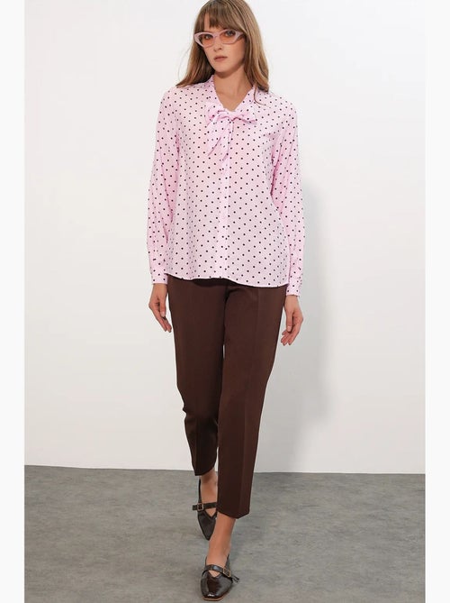 Chemise en popeline à pois bdart - Kiabi Chemise en popeline à pois bdart - Kiabi