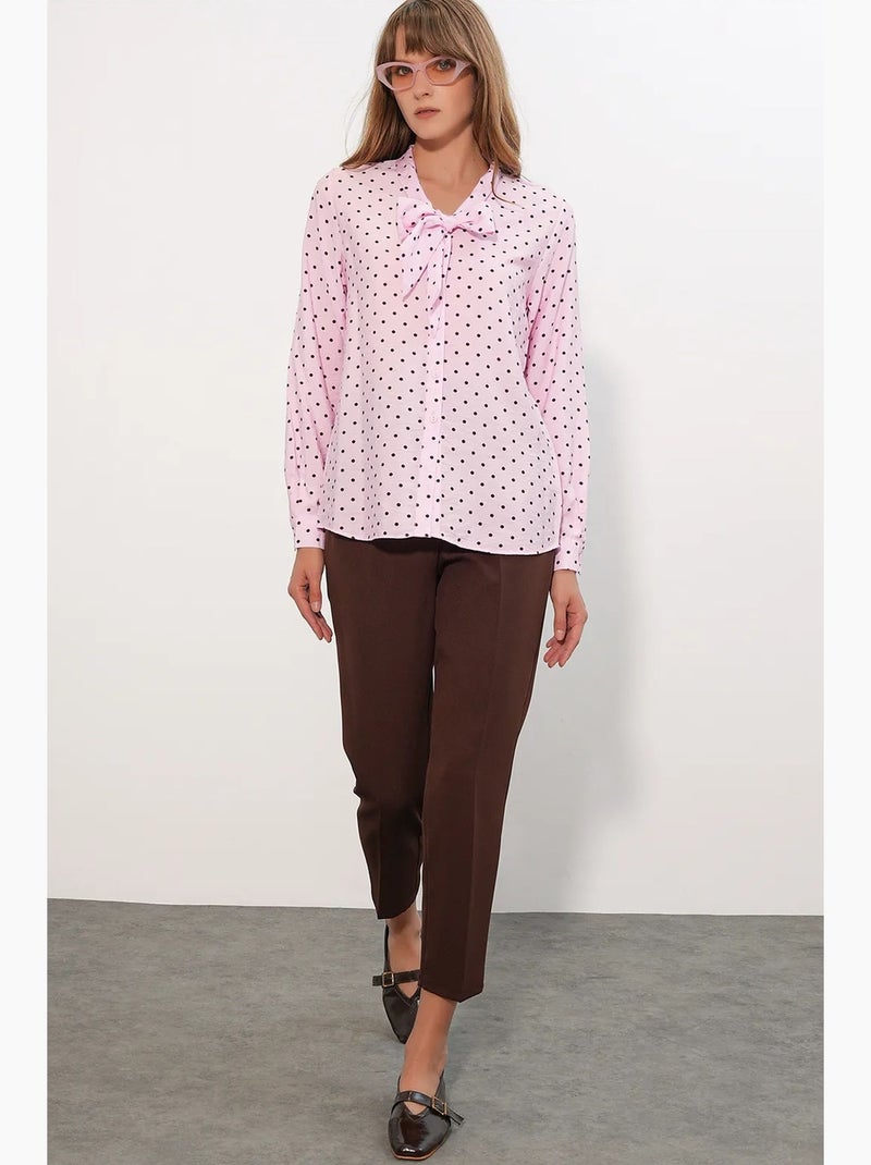 Chemise en popeline à pois bdart Rose - Kiabi