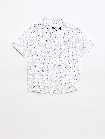 Chemise en popeline avec nœud papillon