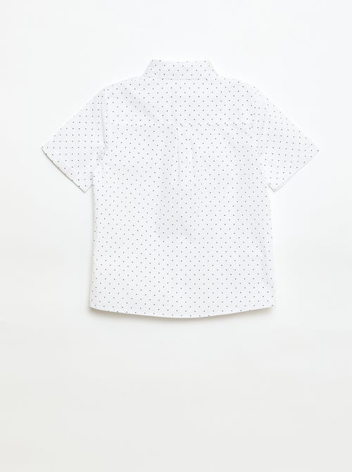 Chemise en popeline avec nœud papillon - Kiabi