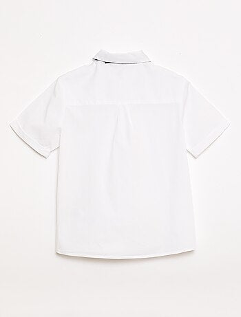 Chemise en popeline avec nœud papillon