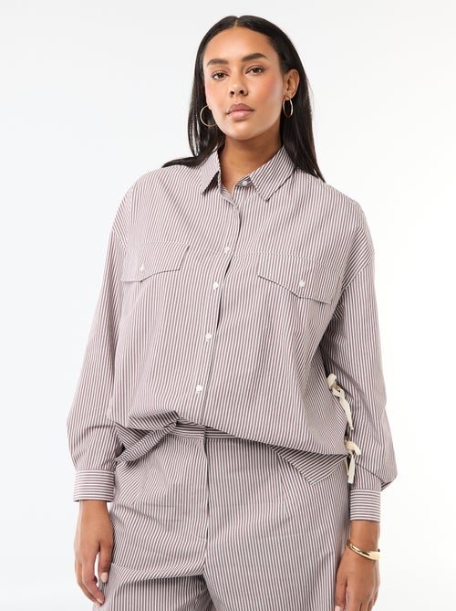 Chemise en popeline - Kiabi