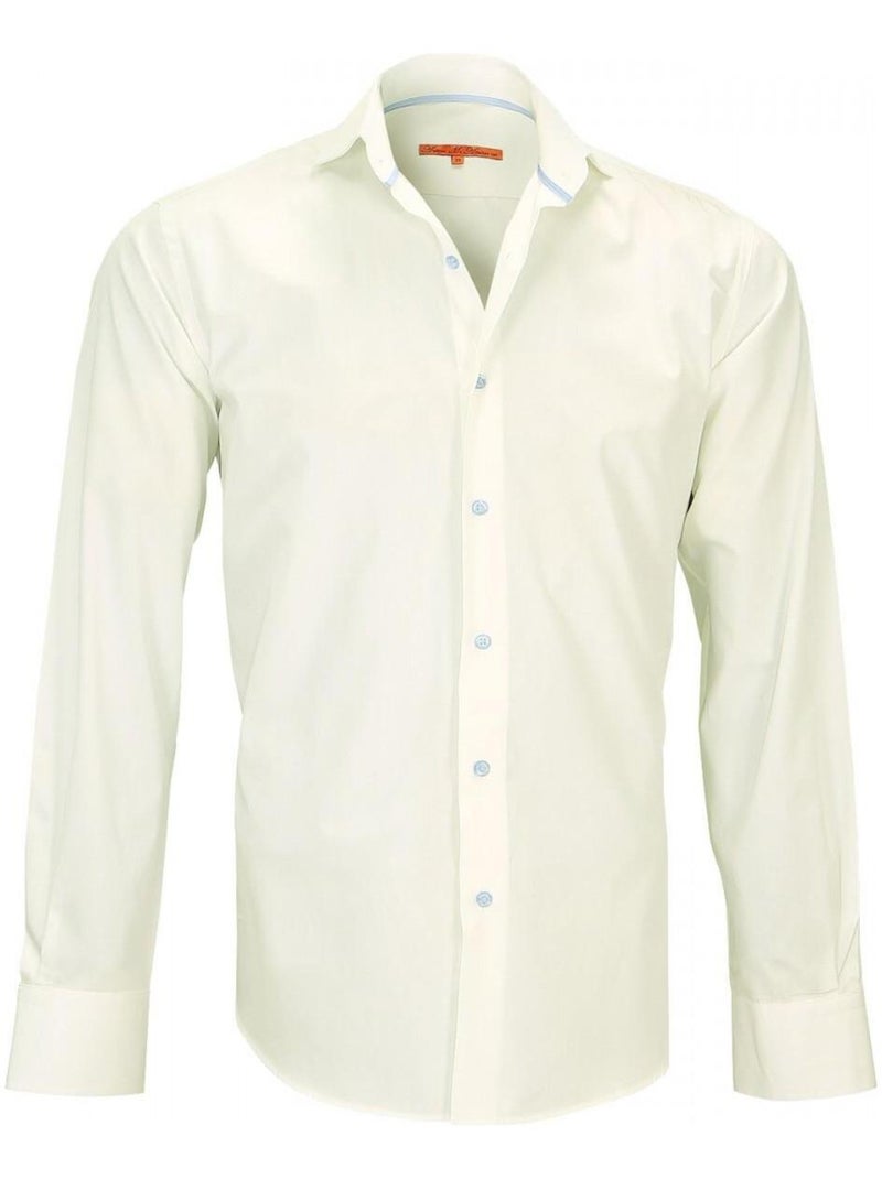 Chemise en popeline BLAKE Beige - Kiabi