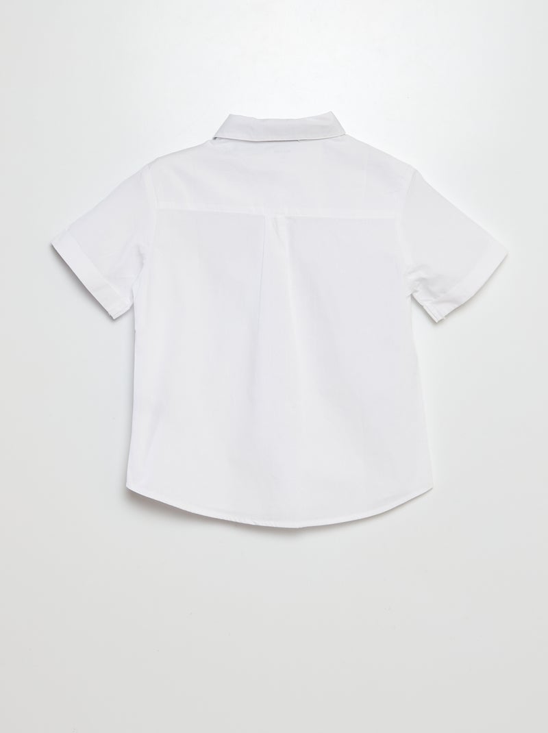 Chemise en popeline Blanc - Kiabi