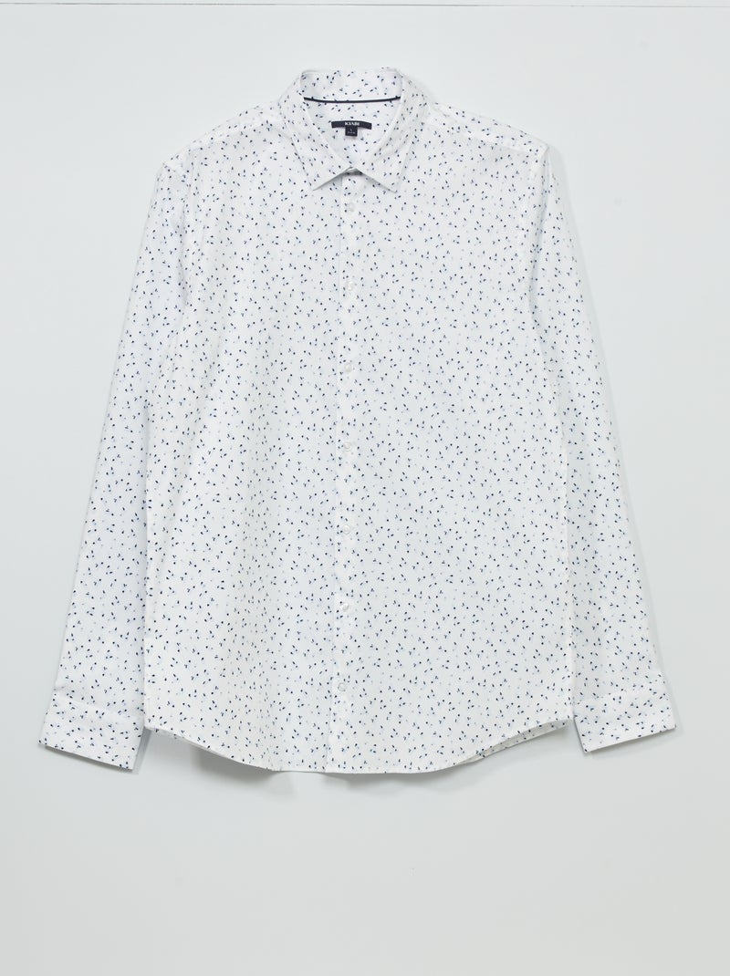 Chemise en popeline Blanc - Kiabi