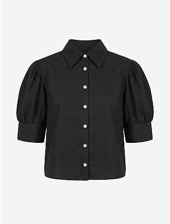 Chemise en popeline boutonnée à col chemise my fashion