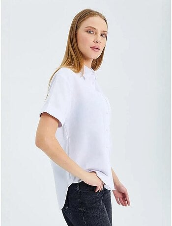 Chemise en popeline coupe slim avec poche mixray