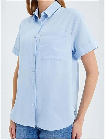 Chemise en popeline coupe slim avec poche mixray