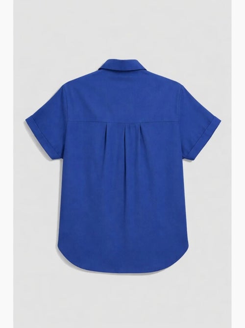 Chemise en popeline coupe slim avec poche mixray - Kiabi Chemise en popeline coupe slim avec poche mixray - Kiabi