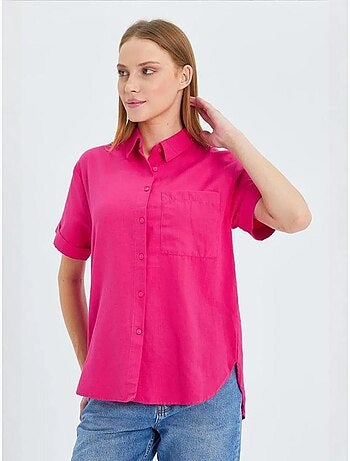 Chemise en popeline coupe slim avec poche mixray