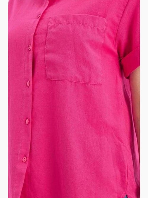 Chemise en popeline coupe slim avec poche mixray - Kiabi Chemise en popeline coupe slim avec poche mixray - Kiabi