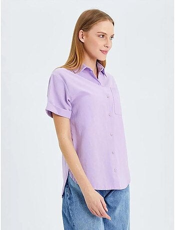 Chemise en popeline coupe slim avec poche mixray