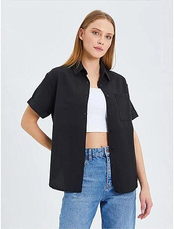 Chemise en popeline coupe slim avec poche mixray