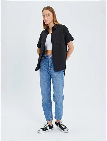 Chemise en popeline coupe slim avec poche mixray