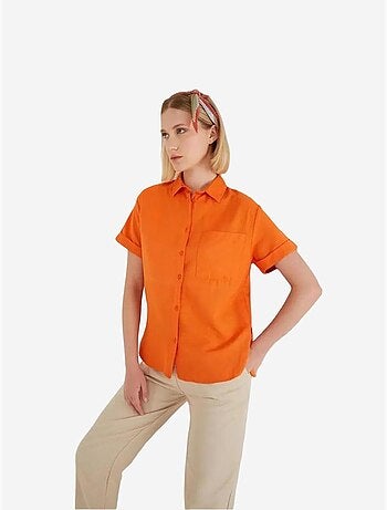 Chemise en popeline coupe slim avec poche mixray
