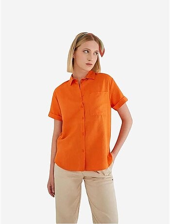 Chemise en popeline coupe slim avec poche mixray
