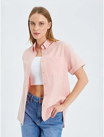 Chemise en popeline coupe slim avec poche mixray