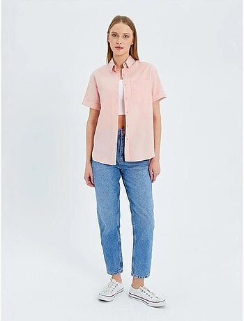 Chemise en popeline coupe slim avec poche mixray